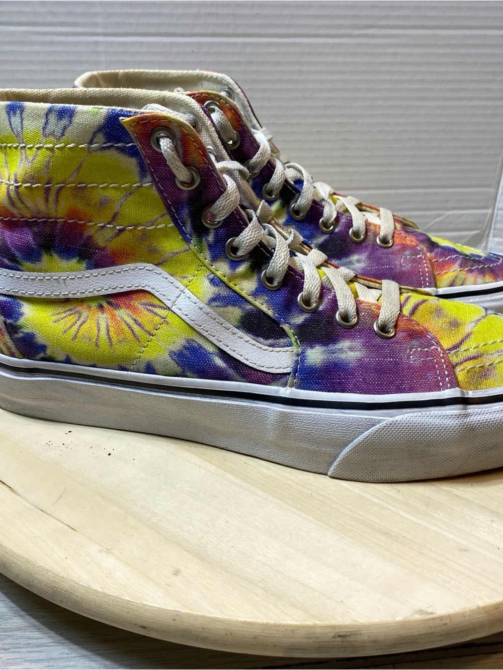 Vans Sk8-Hi Tie Dye Multi Color Men's 10.5 High Top Sneakers
